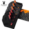 Playboy boat socks male invisible socks cotton shallow mouth short tube sports low to help cotton socks 6 pairs gift box L2980 black series code