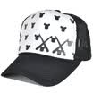 Jingdong supermarket Meng Si Ke MSEK MMZ13464 men&women Korean baseball cap Mickey head couple net hat duck tongue tide hat white black rice odd