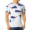 Mens Simple Casual Animals Printing Tops Short Sleeved O-Neck Pullover Cute T-Shirts