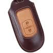 Huazha Mazda key bag color matching smart two-button brown Mazda 2 Mazda CX-5 leather key set special car keychain
