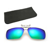 Unisex Square Polarized Clips for Eyeglasses Cool Sunglasses Clip-on Flip-up