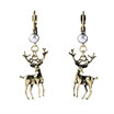 Aiyaya Antelope Studded High Quality Simulated Pearl Animals Shape Vintage Drop Earrings