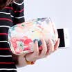 Le Hao portable cosmetic bag square multi-function double cosmetics storage bag travel travel waterproof wash bag flower spring
