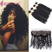 Deep Wave 13x4&039&039 Silk Lace Frontal Closure With Bundles Pre Plucked 13x4&039&039 Silk Top Lace Band Frontal With Hum