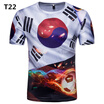 2018 New World Cup Memorial T-shirts Short-sleeved Casual Fans Orgy Football Printing Series Sports Running Fitness Sweatshirt