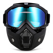 ROBESBON MT - 009 Motorcycle Goggles with Detachable Mask&Mouth Filter Harley Style Protect Padding Helmet Sunglasses