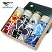Seven wolves mens underwear Lenzing viscose ribs waist printed boxer shorts 97057-4 mixed color four boxed mixed color mixed color L