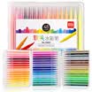 Deli deli 48 color student soft pen watercolor pen comic illustration color pen tip brush pen childrens painting strokes brush 70687