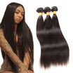 Brazilian Virgin Hair Straight Hair Bundles4 bundles Brazilian Virgin Human Hair weave Bundles Natural Black