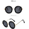 Mirror Rose Gold Sunglasses Women Round Luxury Brand Female Sun Glasses For Women 2018 Fashion Oculos Star Style Shades