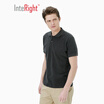 INTERIGHT Men&39s Classic POLO Shirt Casual Short Sleeve Dark Gray L