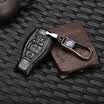 Car products Mercedes-Benz leather key case C-class E-class GLC class A-class B-class GLA-class S-class GLK-level special protective cover for men&women car key sets key shell buckle three-button brown