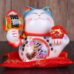 Fuyuan cat 5 inch lucky must win the cat Mid-Autumn Festival gift ornaments lucky cat opening gift ceramic piggy bank mini home decorations gift FY35512