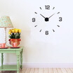 Wall ClockModern Frameless DIY Wall Clock Large 3D Wall Watch Non Ticking for Living Room Bedroom Kitchen