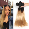 Ombre Malaysian Hair Bundles Straight 1b27 Two Tone Ombre Human Hair Extensions Weave Bundles Cheap Malaysian Virgin Hair