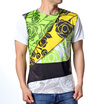 Fashion Casual Tops Flower Printed Short Sleeves T-shirts For Men