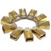 PowerSync CAT7-G8P8C3MG10 seven gold-plated crystal head RJ45 crystal head 10 box with crystal head jacket 10