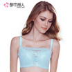 Urban beauty bra anti-light adjustment to gather deep V bra sexy lace thin section C cup bra 095948 light blue 3475C cup