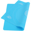 Baijie Baijie kneading mats silicone case board silicone pad with a bar baking baking table panel high temperature silicone case board baking tools blue