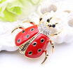 Cute Enamel Esmalte Beetle Insect Brooch Icon With Pin For Women Men Halloween Sweater Cardigan Clips Gifts Broche Bijouterie