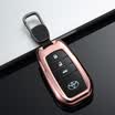 Di Galen Toyota Key Shell New Highlander Crown Overbearing Prado Corolla Raleigh Car Key Bag Men&women Refit Metal Rose Gold Leather Keychain