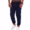 Mens Fashion Solid Color Pants Outdoor Sports Casual Jogger Pants