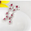 Aiyaya Fashion Jewelry 5 Small Snowflake Micro Cross Water-drop Crystal Drop Earrings