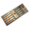 Sunshine flying song 304 stainless steel chopsticks suction card full of chopsticks set tableware 4 double 1321