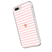 Simple heart-shaped&striped pattern ultra slim soft pink blue white case cover for Iphone 5SSE6S6 Plus77 Plus88 PlusX