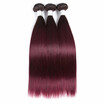 HCDIVA Straight Brazilian Ombre Hair T1B27 30 99J Burgundy Bundles Virgin Hair Pre-Colored Hair 3 PCS Lot Ombre Human Bundles