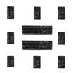 HYUNDAI HY-MA71KA7MA75NK3000K275 wired mouse&keyboard set desktop dedicated keyboard PS2 round mouth mouse USB square mouth black five suit