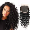 WYF Deep Wave Virgin Hair with Closure Unprocessed Malaysian Human Hair Deep Wave 4 Bundles