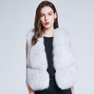 real natural Fox fur vest authentic womens jacket winter fur coat fluffy thermal leather 2018 new shelves discount
