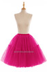 Skirts Womens 6 Layers Midi Tulle Skirt Burgundy Red Tutu Skirts Women Ball Gown Party Petticoat
