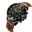 Sports Watches For Men Chronograph With Dress Sport Analog Quartz Auto Date Wrist Watch