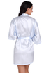 Women Nightgowns Simulation Silk Kimono Robe Elegant Solid Color Summer Sexy Shorts Bathrobe