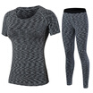Yoga Set Workout Gym Clothes Running Pants Compression T-shirt yoga Sport Suits