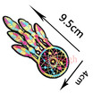 Twilingh 1pcs Embroidery Patches Outer Space Planet Pattern Letter Iron On Patches For Clothes Badges Sticker For Jeans