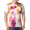 Fashion Mens O-neck Tops Beautiful Girl And Flower Print Pullover T-Shirts