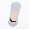 Men&39s Cotton Pure Color Sicial Gel Anti Skid Soft Socks