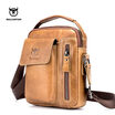 BULLCAPTAIN Genuine Leather Men Messenger Bag Casual Crossbody Bag Business Mens Handbag Bags for gift brand shoulder bag