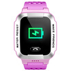 Little genius childrens phone watch Y01A long standby 360 degree waterproof GPS positioning smart watch bracelet student children watch mobile phone boys&girls light purple