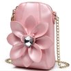 2018 New Mini Handbag for handset A chain of water drill flowers bump a single shoulder&slung a zero Purse