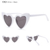 SHAUNA Metal Hinge Popular Heart Sharp Women Cat Eye Sunglasses Fashion Glitter Pink Glasses UV400