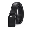 XHtang Mens Belt Genuine Leather Automatic Buckle belt For Waistband Ratchet Strap Black Leather Belt Designer Belt For Jeans Gift