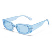 SHAUNA Fashion Candy Colors Rectangle Square Sunglasses Women Clear Rose Green Blue Men Shades UV400