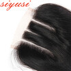 Siyusi Hair Brazilian Straight Virgin Hair 44 Lace Closure 100 Unprocessed Virgin Human Hair FreeMiddleThree Part 10 bundles