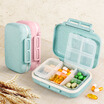 Vilscijon wheat straw portable pill box Japan small pill box mini one week filling cartridge with pills pill medicine box blue 8224
