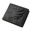 Mens trend retro leather wallet crocodile pattern coin purse