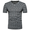 JCCHENFS 2018 Summer Brand Mens Short T-Shirt Fashion Striped V-Neck Hip Hop Funny T Shirts Casual Men Short Fitness Tops